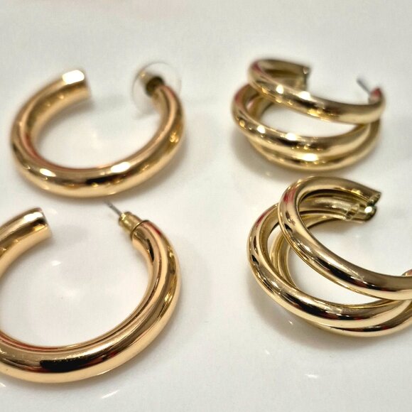 Earrings....lots of silver and gold earrings! - Picture 5 of 12